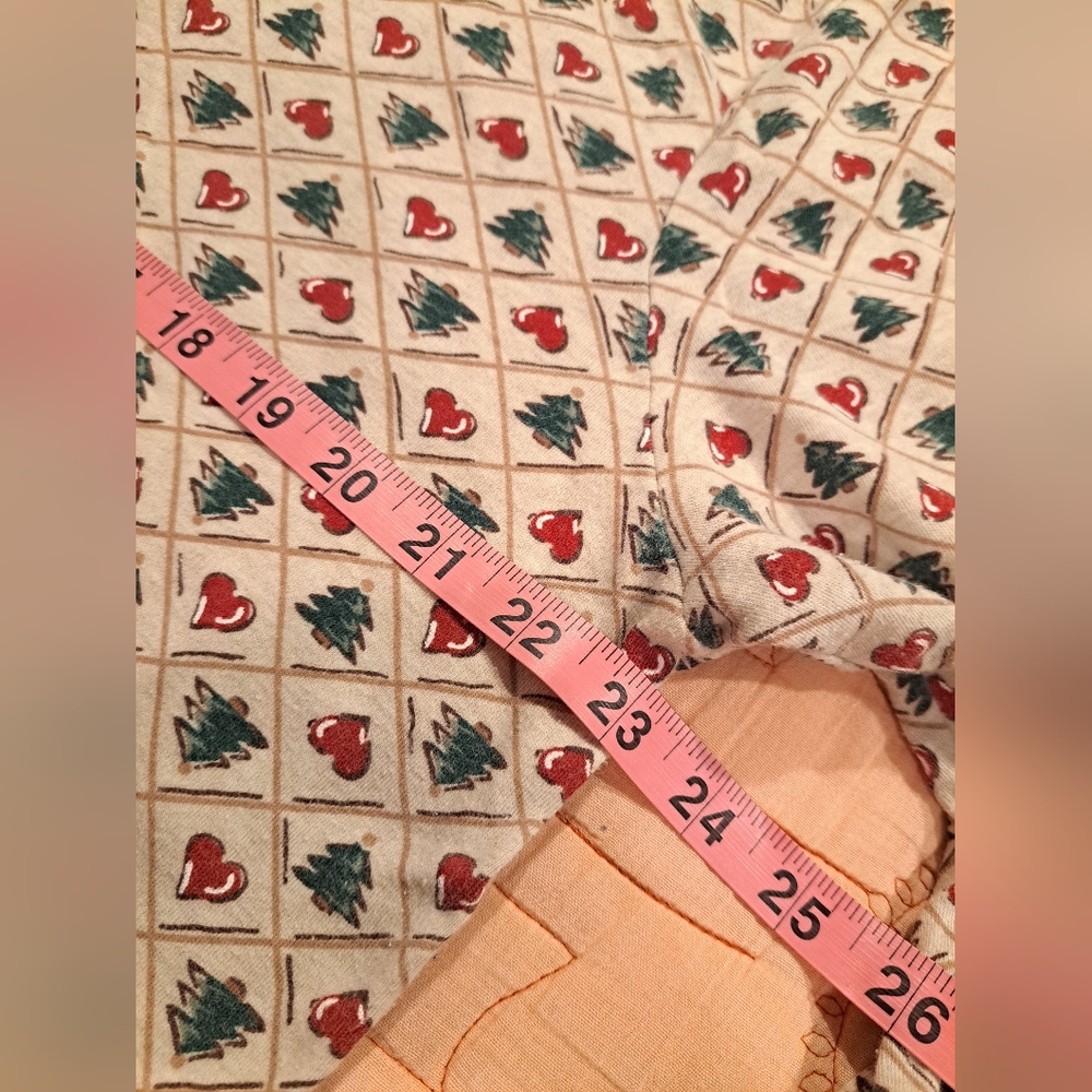 Karen Scott Christmas Turtle Neck - Xmas Trees and Hearts - Sz XL - USED - Picture 9 of 9